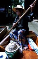 Thai Lady, Floating Market, Bangkok